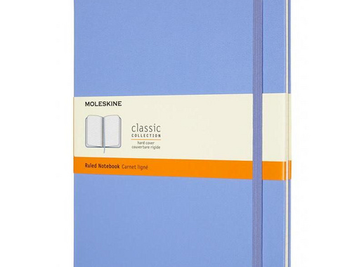 Блокнот Moleskine Classic Xlarge A5+ 96 листов в линейку голубой на сшивке (190x250 мм)